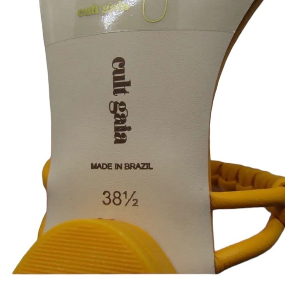 Cult Gaia Leather Milo Sandal Sz 8.5 38.5 - Picture 9 of 11